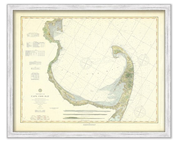 Cape Cod Bay Fishing Chart