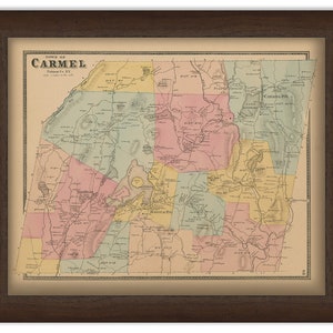 Town of CARMEL, New York 1868 Map
