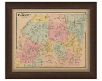 Town of CARMEL, New York 1868 Map