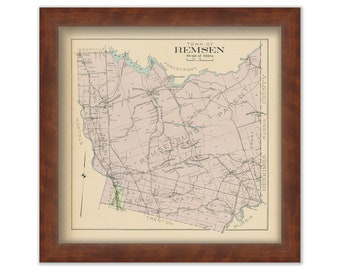 REMSEN, New York 1907 Map
