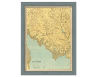 DELAWARE BAY SHORE, New Jersey  -  1888 Topographical Map