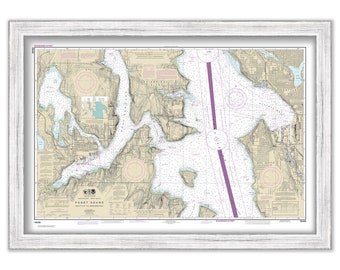 SEATTLE to BREMERTON, Washington  -  2019 Nautical Chart