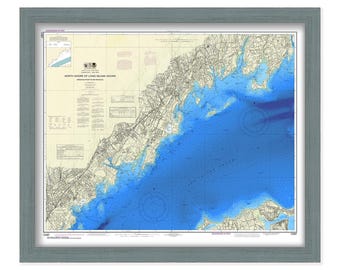 North Shore of Long Island Sound - Greenwich Point to New Rochelle - Nautical Chart