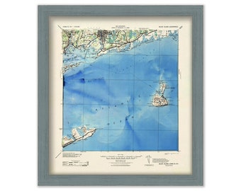 BLOCK ISLAND SOUND  - Topographic Nautical Chart