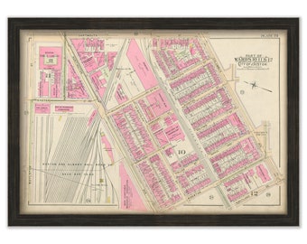 BOSTON 1902 Map, Plate 23, Back Bay, South End, Boston Public Library