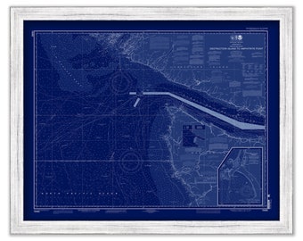Approaches to Strait of Juan De Fuca, Washington  -  2013 Nautical Chart Blueprint