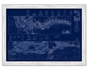 SANIBEL ISLAND, Florida  - 2018 NOAA Chart Blueprint