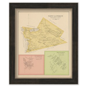 NEW LONDON, New Hampshire 1892 Map,