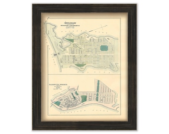 Falmouth Heights and Menauhant, Massachusetts 1880
