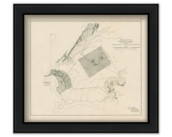 Destruction Island Lighthouse, Washington State - Site Plan 1885