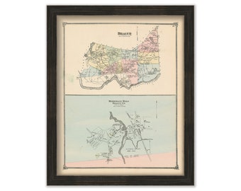 DRACUT, Massachusetts 1875 Map - Replica or Genuine ORIGINAL