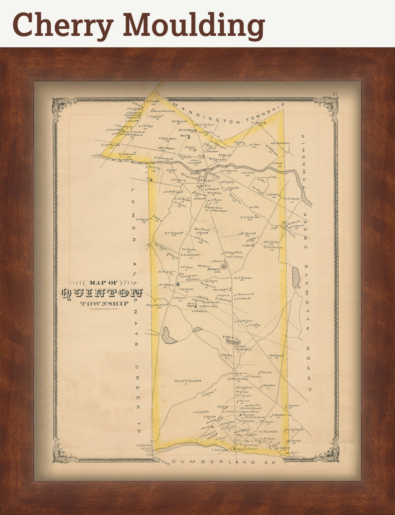QUINTON New Jersey 1879 Map Etsy.de