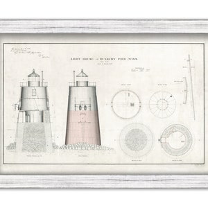 Duxbury Pier Light AKA Bug Light - Lighthouse Plans - 1872
