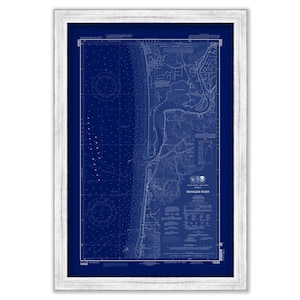 NEHALEM RIVER, Oregon  -  2012 Nautical Chart Blueprint