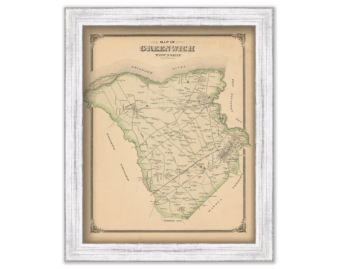 GREENWICH, New Jersey -  1879 Map