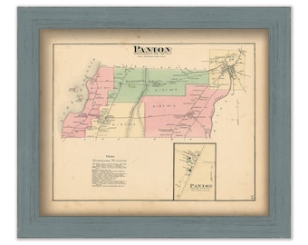 PANTON, Vermont - 1871 Map