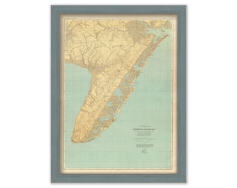 CAPE MAY, New Jersey  -  1888 Topographical Map