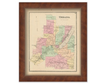 URBANA, New York 1873 Map, Replica or Genuine ORIGINAL
