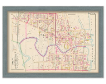 CHESTER, Pennsylvania - 1892 Map