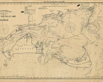 Vineyard Sound Light Ship to Chatham - Chart C - by George W. Eldridge published in  1902