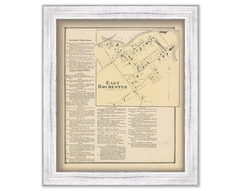 East Rochester, New Hampshire 1871 Map, Replica or GENUINE ORIGINAL