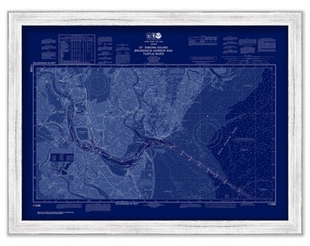 St SIMON and JEKYLL ISLAND, Georgia  -  2018 Nautical Chart Blueprint