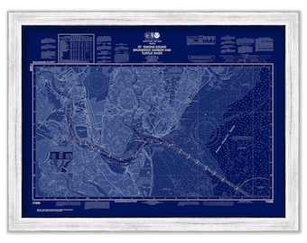 St SIMON and JEKYLL ISLAND, Georgia  -  2018 Nautical Chart Blueprint