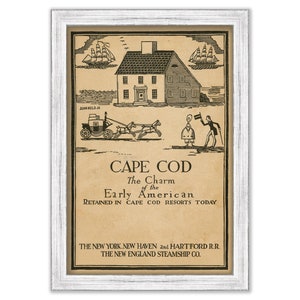 Cape Cod Travel Poster 1927
