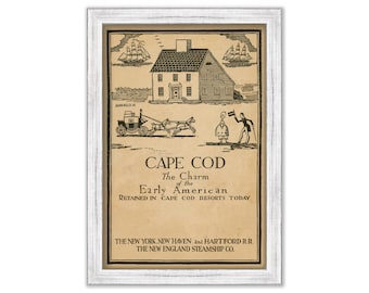 Cape Cod Travel Poster 1927