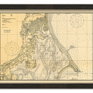 DUXBURY HARBOR, Massachusetts - 1920 Nautical Chart