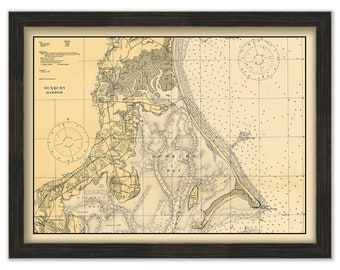 DUXBURY HARBOR, Massachusetts - 1920 Nautical Chart