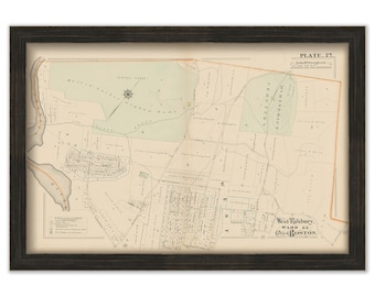 WEST ROXBURY, Boston, Massachusetts 1882 Map - Replica or Genuine ORIGINAL