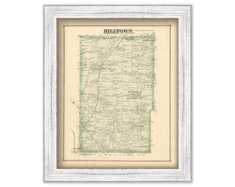 HILLTOWN, Pennsylvania  - 1876 Map