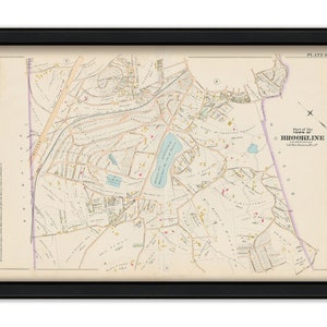 Brookline, Massachusetts 1888 Map