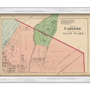 GENUINE ORIGINAL Map of HANSON Massachusetts 1879 