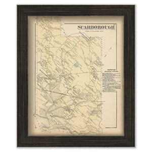 SCARBOROUGH, Maine 1871 Map, Replica or Genuine ORIGINAL