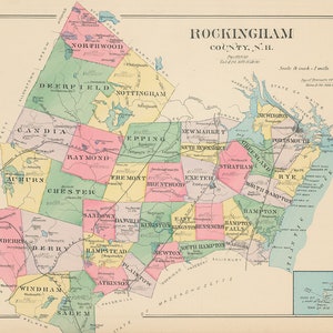 PLAISTOW, New Hampshire 1892 Map image 9