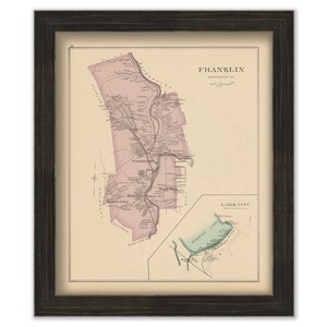 FRANKLIN, New Hampshire 1892 Map,