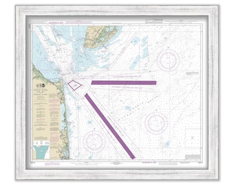 REHOBOTH BEACH, Delaware and Cape May, New Jersey -  2018 Nautical Chart