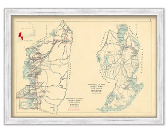 Towns of BOURNE and MASHPEE, Massachusetts 1910