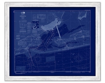 PENSACOLA BAY, Florida  -  2018 Nautical Chart Blueprint