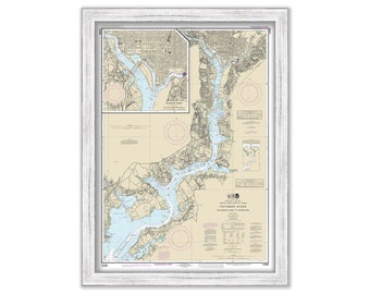 WASHINGTON HARBOR, Washington D. C. - Nautical Chart published in 2015