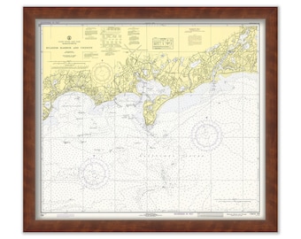 YARMOUTH, HYANNIS and CENTERVILLE, Massachusetts - Nautical Chart 1972