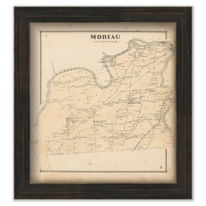 MOREAU, New York 1866 Map, Replica or Genuine ORIGINAL