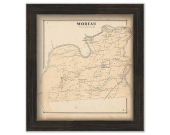 MOREAU, New York 1866 Map, Replica or Genuine ORIGINAL