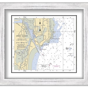 GREEN HARBOR, MARSHFIELD, Massachusetts - 2010 Nautical Chart