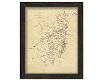 ABSECOM INLET, Atlantic City, New Jersey - 1881 Sketch