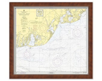 OSTERVILLE, COTUIT and FALMOUTH, Massachusetts - Nautical Chart 1971