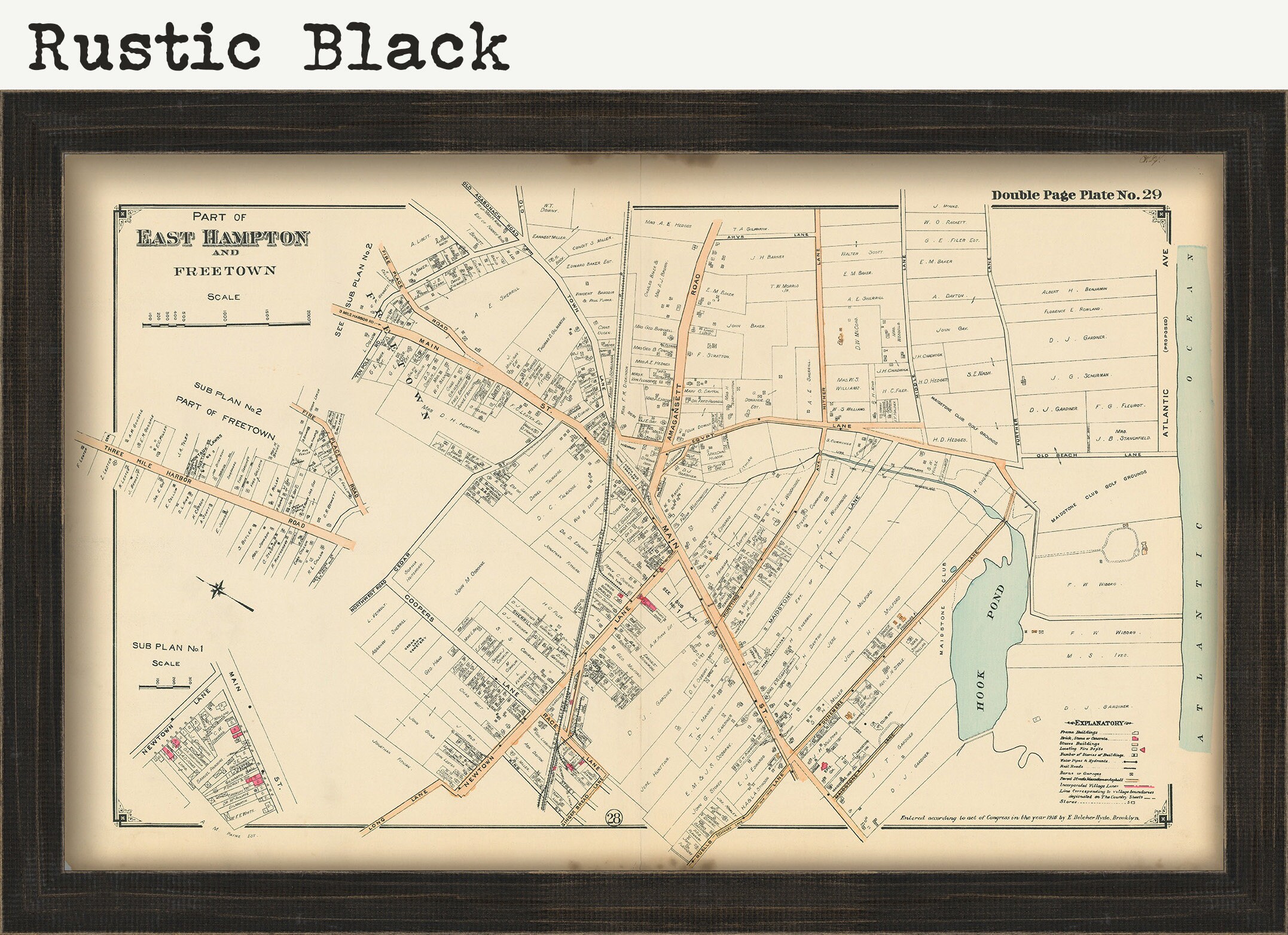 East Hampton Freetown Map 1916 0063