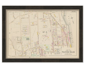NEWBURG, New York 1903 Map - Replica or Genuine Original